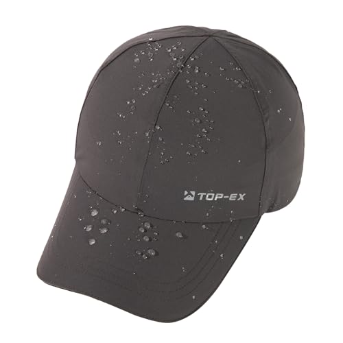 TOP-EX Oversize XL XXL XXXL Baseball Cap Waterproof Running Hat for Extra Large Heads Men - color: Dark Grey, size: Large