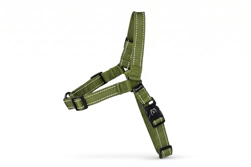 ShawnCo Dream Walk Pro No-Pull Dog Harness (Olive Green, Medium) - color: Olive Green, size: Medium