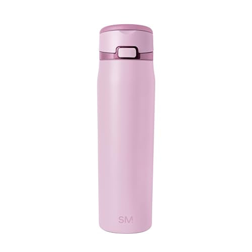 Simple Modern Water Bottle with Straw & Handle | 24oz | Pink - color: -Pink Champagne, size: 24 Ounces