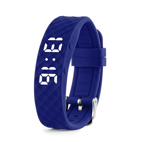 Tabtime Vibrating Alarm Reminder Watch - with up to 10 Personal Alarms or Pill Reminders per Day - color: Blue, size: Large