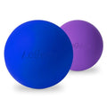 Massage Lacrosse Balls for Myofascial Release,Yoga Deep Tissue Massage,Trigger Point Therapy and Foot Plantar Fasciitis,Muscle Soreness Massager Ball (2Pack,Deep Blue and Purple) - color: Deep Blue /Purple