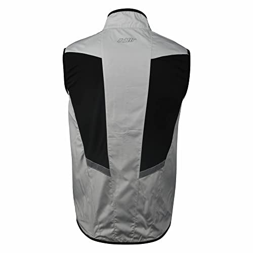 bpbtti Men's Cycling Running Vest Sleeveless Windbreakers With Two side Pockets(2.0) - Windproof, Breathable and Reflective - color: Grey, size: Small