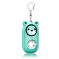 Personal Safety Alarm for Women, Rechargeable 130dB Self Defense Keychain Alarm with LED Strobe Light, Security Loud Siren Safety Keychain for Girls Elderly - color: Green
