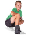 BraceAbility Lace Up Kids Ankle Brace - Pediatric Figure 8 Sprained Foot Support Wrap for Active Youth, Children in Sports, Basketball Protection, Gymnastics, Soccer, and Volleyball (Small) - size: Small
