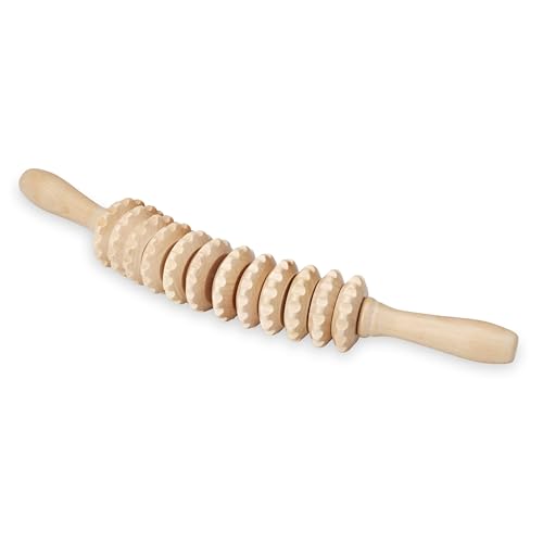 Gaiam Curved Massage Roller, Ergonomic Full-Body Tool