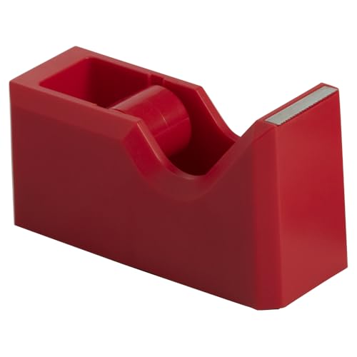 JAM PAPER Colorful Desk Tape Dispensers - Red - 3/Pack - color: Red, size: Pack of 3