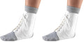 OTC Ankle Brace, Canvas Lace-Up, Semi-Rigid Spiral Stays (Pack of 2) - size: Medium (Pack of 2)