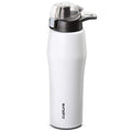 Cupture Action Bottle with Handle - Stainless Steel Vacuum-Insulated, 22 oz - color: White