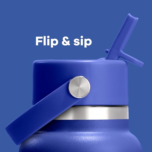 Hydro Flask Lid – Straw Lid Replacement for Wide Mouth Water Bottles Capri Blue - color: CAPRI BLUE, style: Flex Straw Cap