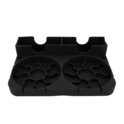 Water Bottle Drying Rack Non Slip Base Silicone Bottle Dryer Stand for Home Office (Black) - color: Black
