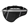 SooGree Men Women Sports Running Waist Bag, Waterproof Fanny Packs with Adjustable Belt, Waist Fanny Pack Bag with Water Bottle Holde for Running Hiking Walking Biking - color: GSP8807 Gray Top-Black Bottom