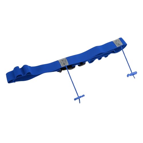 PATIKIL Triathlon Belt Bib Holder, Elastic Marathon Race Number Belt with 6 Gel Loops for Marathon Racing Cycling, Blue - color: Blue