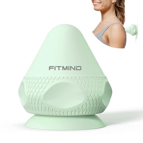 Mountable Self-Massage Ball Handfree with Suction Cup,Deep Tissue Back Sore Muscle Knot Massager,Myofascial Release,Manual Massage Balls, Foot Plantar Fasciitis, Back Stress Relief - Green - color: Green