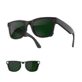 HIBLOKS Polarized Clip-on for Ray-Ban Meta Wayfarer (Standard 50-22, Green) - size: Standard, Green, Matte Black Frame