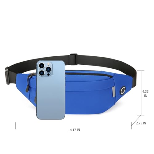Fanny Pack for Men Women, Waterproof Lightweight Adjustable Black - color: Black