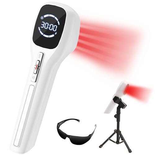 Cold Laser Therapy Device for Humans, （4x808nm + 14x650nm） Red Light Therapy for Body Pain Relief, Laser Therapy for Joint, Back, Knee, Muscle Use