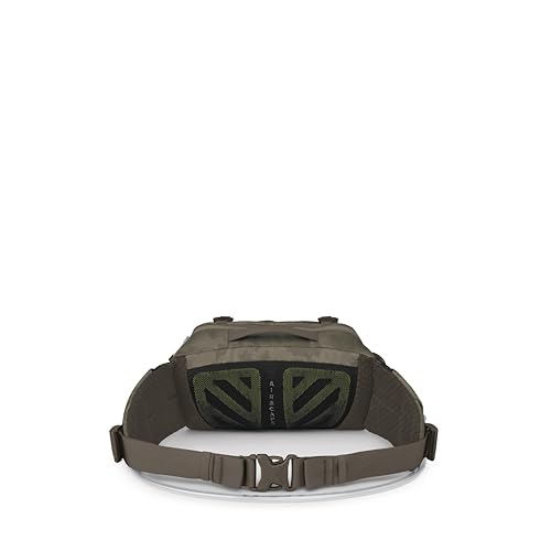 Osprey Seral Biking Waist Pack with Hydraulics Reservoir for Men & Women, Hydration Belt with Water Bladder - color: Pediment Grey Dust Print, style: 4l