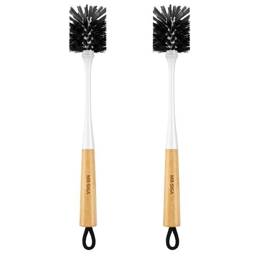 MR.SIGA Water Bottle Brush, Long Handle Bottle Brush for Sports Bottles - color: White
