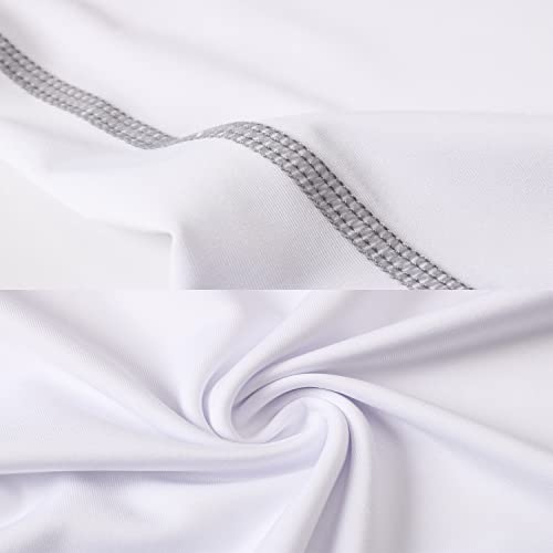 Mens 3 Pack Compression Tank Tops Sleeveless Compression Shirt - color: 3 Pack White, size: 3X-Large