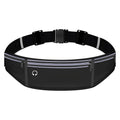 Running Belt Water Bottle Holder Phone Waist Pack Hydration Bag - color: Black