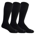 Dr. Scholl's Men's Athletic & Work Compression Over the Calf Socks - 1 & 3 Pair Packs - Fatigue Relief - color: Black (3 Pairs), size: 7-12