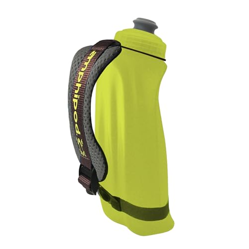 Amphipod Hydraform Handheld Bottle, Ergonomic BPA-Free Water Bottle, 12 oz. - color: Charcoal, size: 355 ml