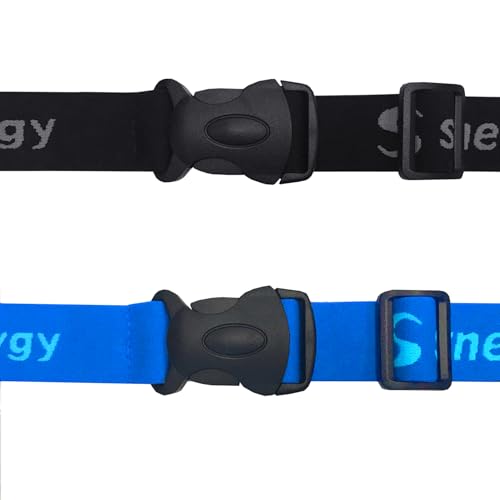 Synergy Running/Triathlon Race Day Number Belt - color: Black/Blue 2-Pack