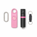 POM Pepper Spray & Personal Alarm Safety Kit – OC Self Defense Keychain Spray & Loud Emergency Alarm for Campus Safety, Women & Students - color: Black X Pink, style: Keychain Model