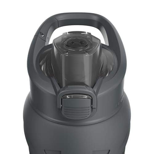 Under Armour 24Oz Stainless Steel Water Bottle, Insulated, Carabiner Easy Carry Hook, Leak Proof, Kids & Adults, All Sports, Gym - color: Slate Gray