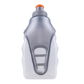 Azarxis Running Water Bottles Leakproof 250ml Clip on Flask, BPA Free Hydration Belt Waist Packs Replacement for Triathlon Marathon Hiking Cycling Climbing Jogging Runner (White & Gray)