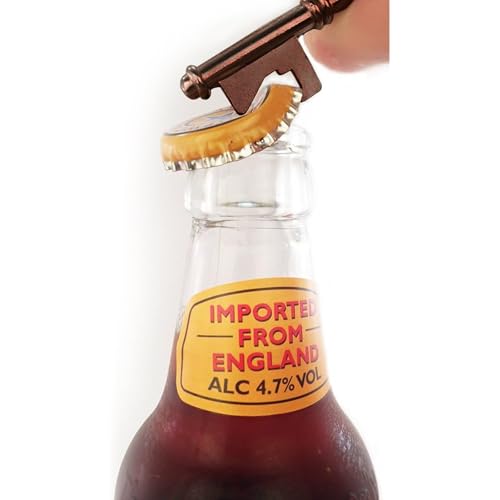 Beer Holder with Beer Bottle Opener Keychain,Leather Beer Holster Bottle Holders,Beer Belt Holder BBQ/Grilling Beer Gifts for Men Father Day Christmas,Cool Bottle Opener Beer Accessories Fun Gadgets