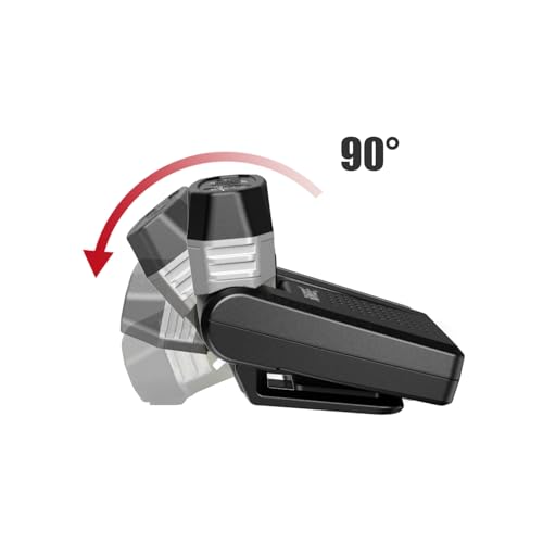 SUNREI 1800 mAh Rechargeable 300 Lumen LED Headlamp with Motion Sensor - size: H300-rock ash