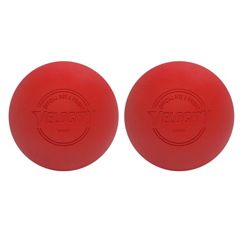 Velocity Lacrosse Balls - 1, 2, 3, 6, 12, 18, 24, 36, 60 and 120 Packs - for Practice, Official NFHS and College Approved Size - color: Red, size: 2 Balls, style: Practice Ball