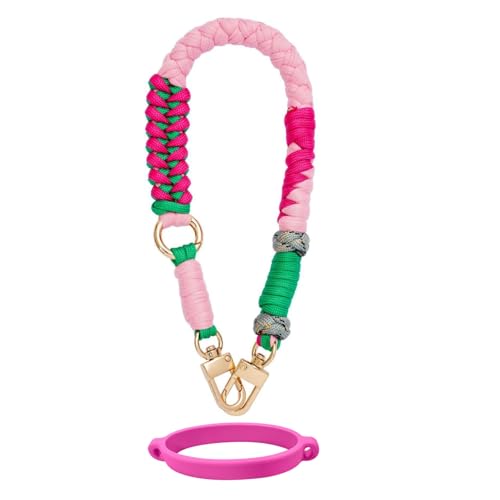 Outman Sport Water Bottle Handle Strap Holder Sling Cup Handle - color: Pink/Green/Hot pink