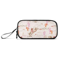Fisyme Cowgirl Western American Pencil Case Large Capacity Pen Box Makeup Pouch Holder Organizer Stationery Bag for School Office College Traval Adults - color: Multi-Cream Pinks