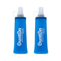 2 Pack Soft Flask 250ml TPU Collapsible BPA-Free Soft Water Bottle for Hydration Pack Running Vest Marathon Hiking Cycling (Dark Blue) - color: 2pcs, 250ml Dark Blue