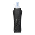 Zelvot Running Vest Collapsible Water Bottle, TPU 500ml Soft Flask (Black) - color: Black, size: 16.9 Ounces