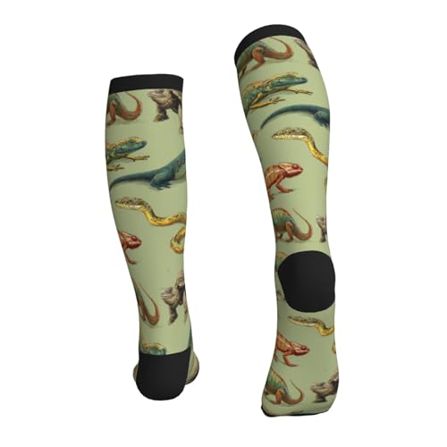 Compression Socks Circulation 15-20 Mmhg Knee High - color: Reptiles
