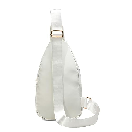 AOSTIHOT Crossbody Sling Bag Small Sling Backpack for Women, Chest Daypack Crossbody Shoulder for Travel Sport Running Hiking - color: C Beige