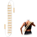KintKita Wood Therapy Massage Tools,Back Wooden Massage Roller Rope Tool Maderoterapia Kit Professional Cellulite Massager for Body Shaping, Contouring,Back Neck Leg Muscle Relief - style: Back Massager