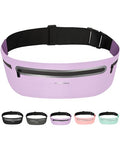 Running Belt for Women & Men-Ultra Light Slim Running Belts - color: Purple