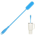 15.7" Silicone Bottle Brush, Water Bottle Cleaner Brush, Blue - color: Long Blue