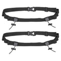 Bib Belt Race Belt Triathlon Running Number Holder 2Pcs Black - color: Black