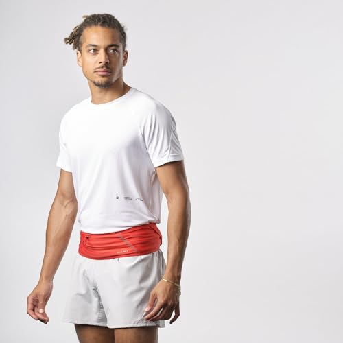 Salomon Unisex Pulse Trail Running Storage Belt - High Risk Red - M - color: RED, size: Medium