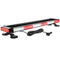 WOWTOU Roof Safety Flashing 56 LED Red White Emergency Light Bar for Volunteer Firefighter First Responder Vehicles Trucks POV, Strong Magnetic Strobe Beacon Lights - color: Red / White