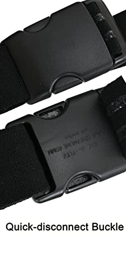 Tactical Leg Strap,Secure Non-Slip Elastic Thigh Strap with Quick-Release Buckle for Drop Leg Holster Platforms and Thigh Rig - color: Black