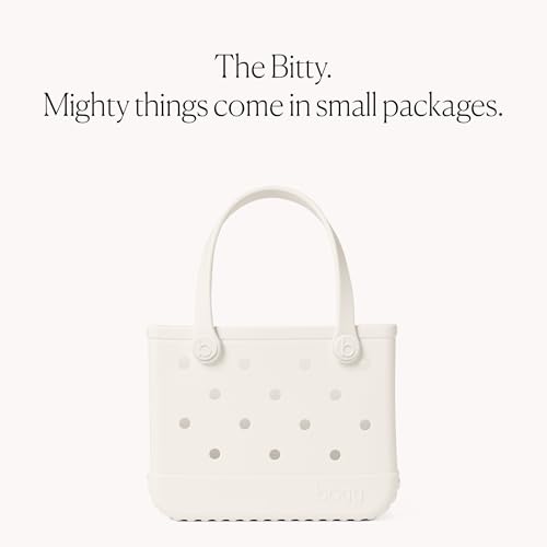 BOGG BAG Bitty Small Tote – 11” x 8.5” x 4.5” – Essential Bags for Beach, Pool, Boat, Sports, Tailgating, Cruise, Travel - color: Coconut