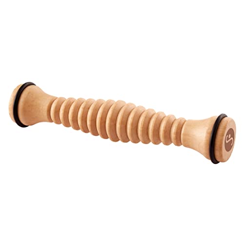 Body Back Wooden Foot Roller - Wood Therapy Massage Tool for Plain Relief - style: Single