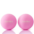 Lacrosse Massage Balls for Deep Tissue Massage - Release Tension Relieve Muscle Soreness Improve Flexibility - Ideal for Myofascial Release Trigger Point Therapy - 2Pack Yoga Balls by Sandine (Pink) - color: Pink