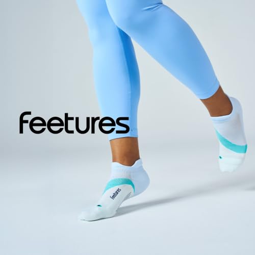 Feetures Elite Light Cushion No Show Tab Sock Wave - color: Glacier Mist (1 Pair), size: X-Large